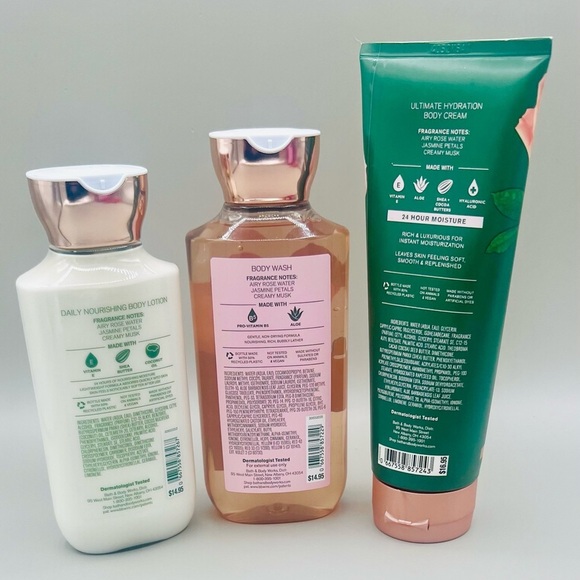 Bath & Body Works ROSE 3 Pc Set ~ Body Lotion, Body Wash, & Ultimate Body Cream - Picture 2 of 5